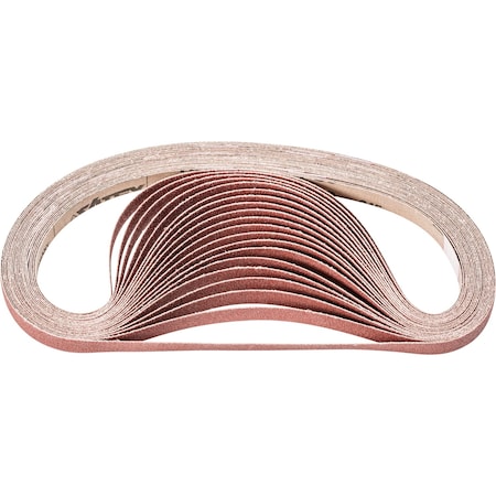Pferd Coated Belt, Al/Oxd, 1/2"x24", 80 Grit, 1/2" W, 24" L, Coated, Aluminum Oxide, 80 Grit 49044